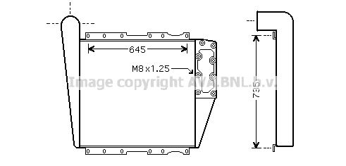 AVA QUALITY COOLING Kompressoriõhu radiaator MN4033